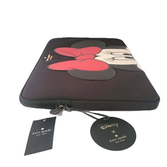 Kate Spade KG703 Disney X Minnie Mouse Universal Laptop Sleeve Black Multi 15" - Picture 5 of 7